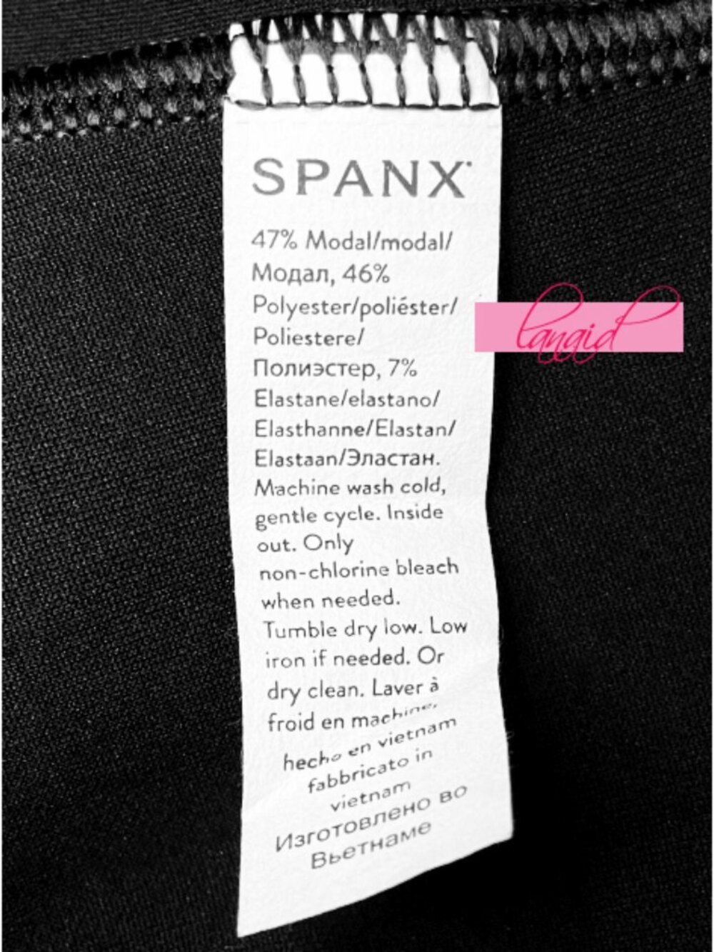 Spanx AirEssentials Ballet Wrap Very Black V-Neck Surplice Tie Belt Drape Blouse - Picture 11 of 12